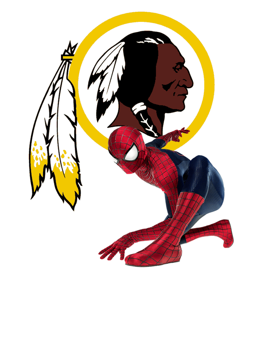 Washington Redskins Spider Man Logo vinyl decal